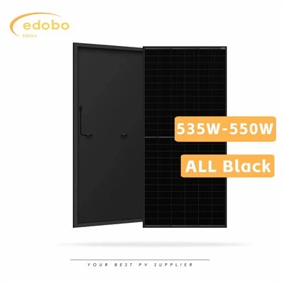 Schwarzes Solarpanel für Schuppen