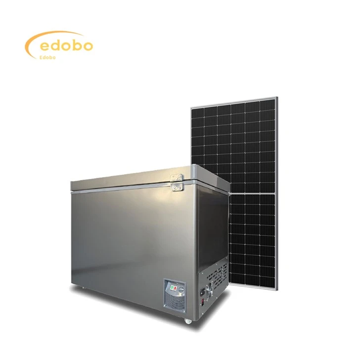 Edobo Solar AC/DC Solar-Kühlschrank mit Gefrierfach für den Heimgebrauch