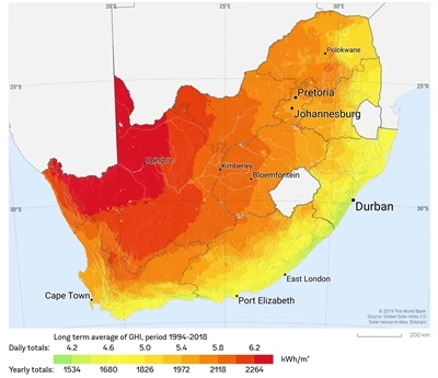 Südafrika: 961 MW neu installierte Photovoltaikkapazität in den ersten 10 Mon...
