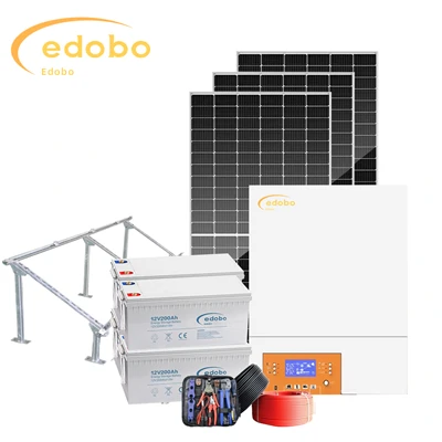 8-kW-Solarsystem mit Batterien
