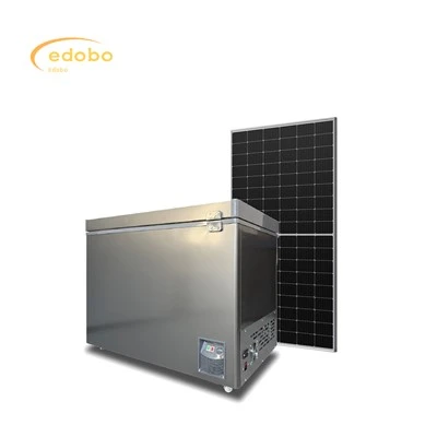 Edobo Solar AC/DC Solar-Kühlschrank mit Gefrierfach für den Heimgebrauch