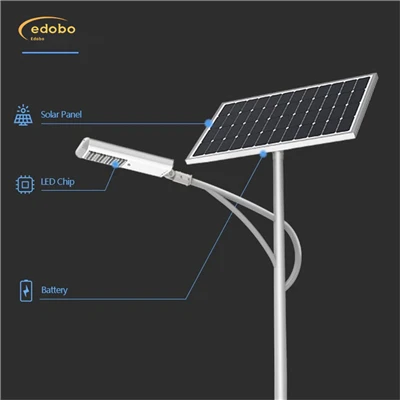 LED-Straßenlaterne mit Lithium-Batterie-Solar-Straßenlaterne