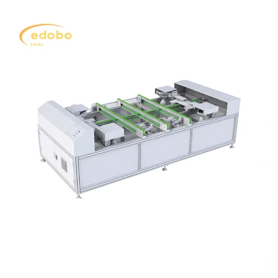 Eckfräsen der Produktionslinie für Solarmodule