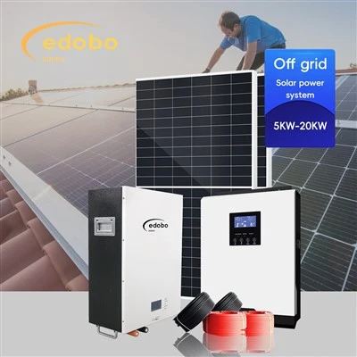 PV-Generator-Solarenergiesystem mit Batterie